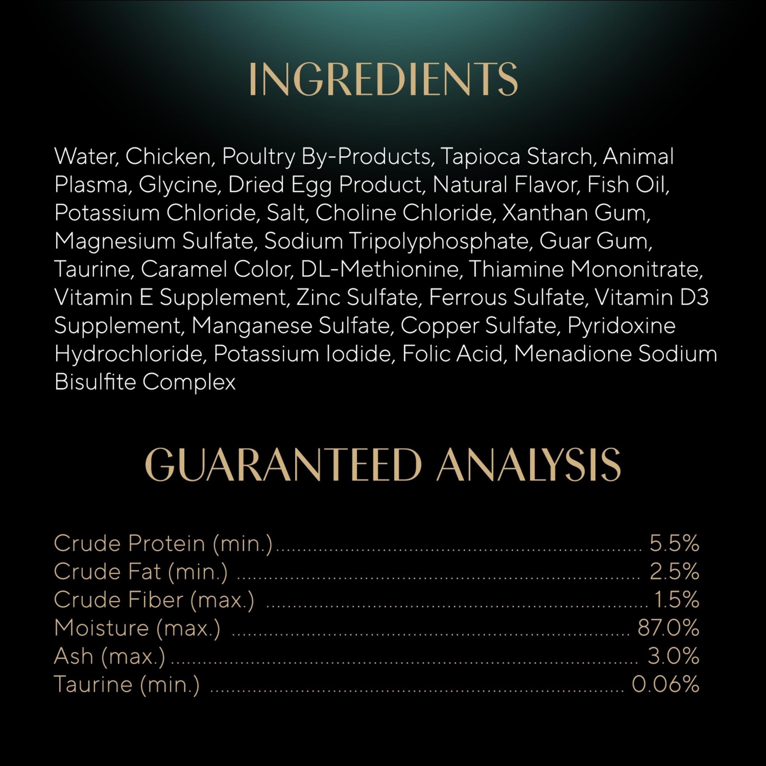 USA-made premium ingredients used in Sheba Gravy Indulgence wet food.