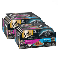 Sheba Gravy Indulgence Salmon Entree in extra gravy for richer flavor