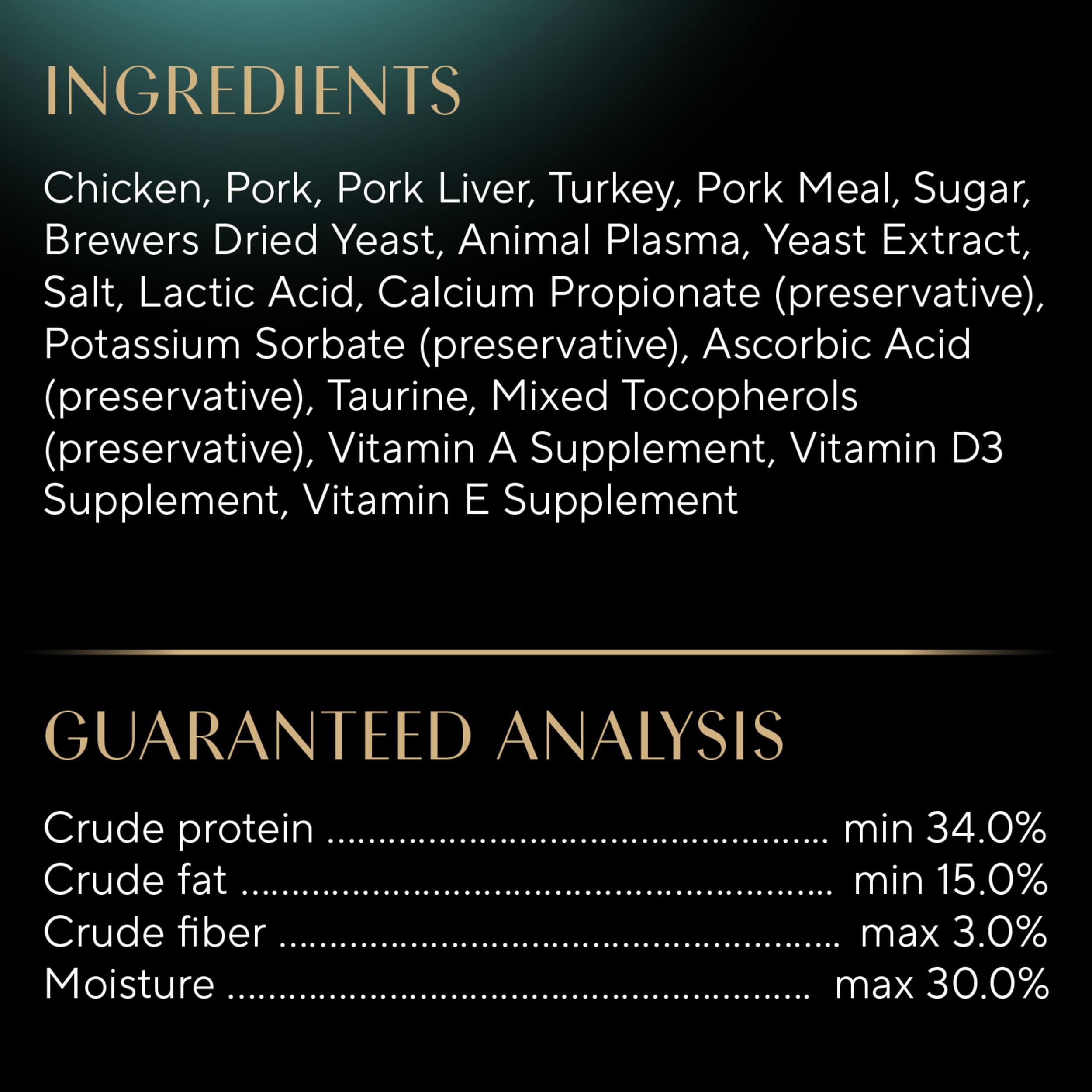 Sheba Meaty Tender Sticks omega-6 fats feature closeup emphasizes healthy fats.