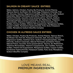 Sheba Perfect Portions Bistro chicken-alfredo serving shows meaty texture and savory aroma.