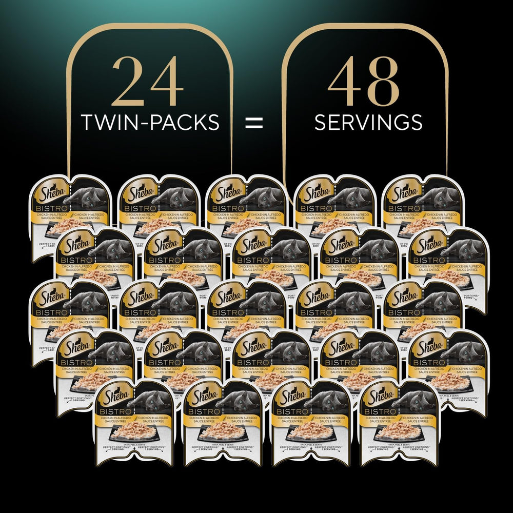 Sheba Perfect Portions Bistro twin-pack display supports organized feeding