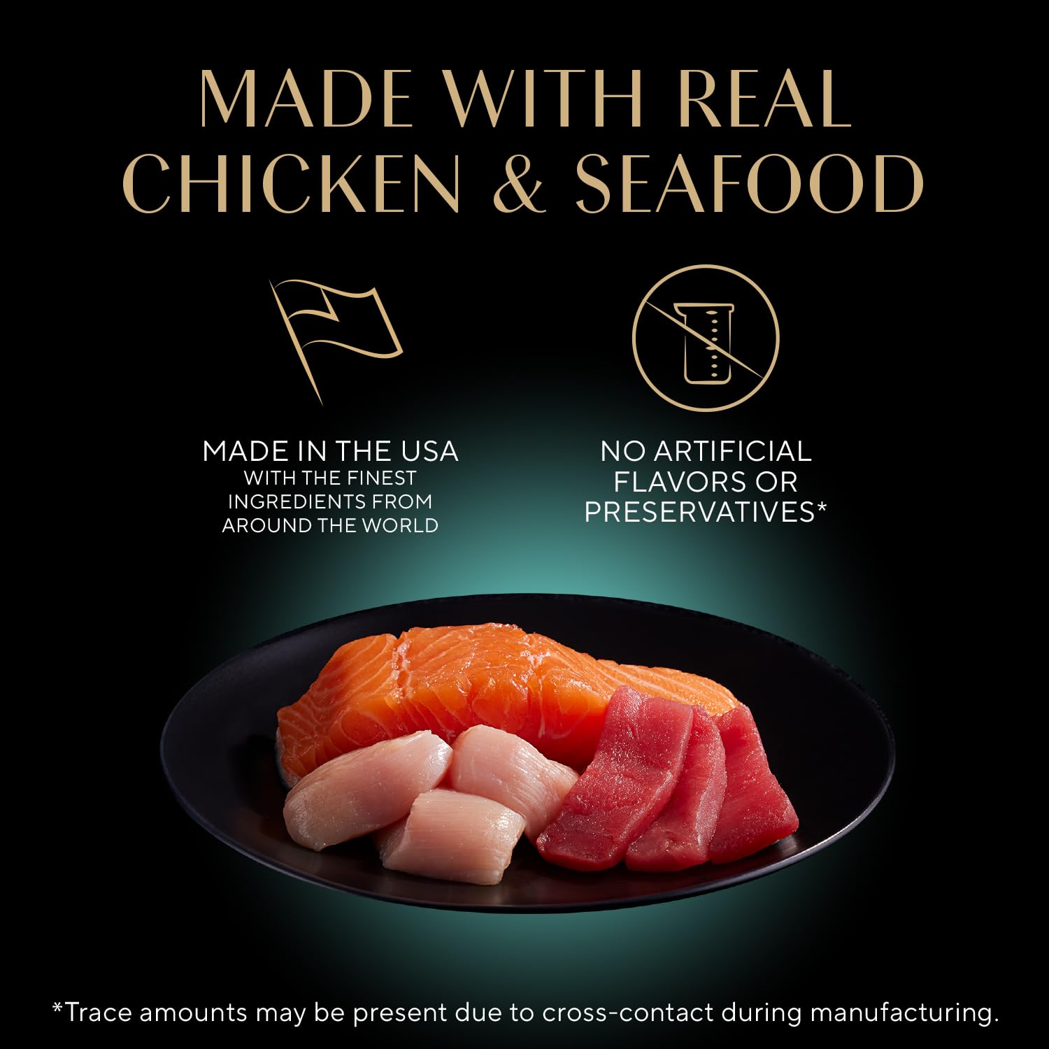 Sheba Perfect Portions sustainable salmon in gravy provides protein and hydration.