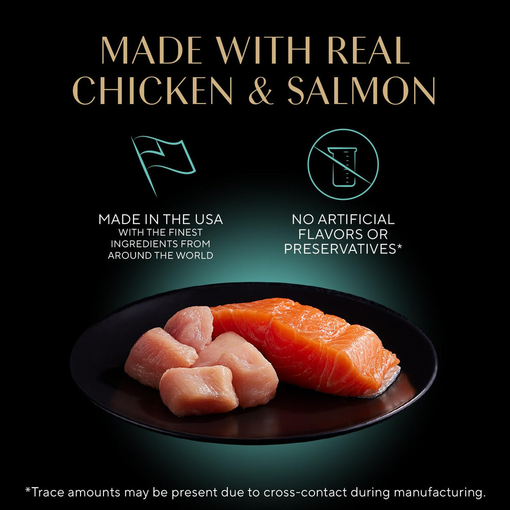 Sheba Perfect Portions kitten pate salmon tray with real fish flavor
