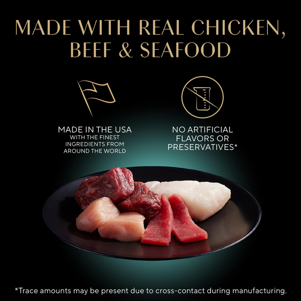 Sheba Perfect Portions Pate tender beef tray entices picky eaters with real meat.