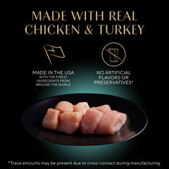 Sheba Perfect Portions turkey entree pate twin-pack trays offer flavorful variety at mealtime.