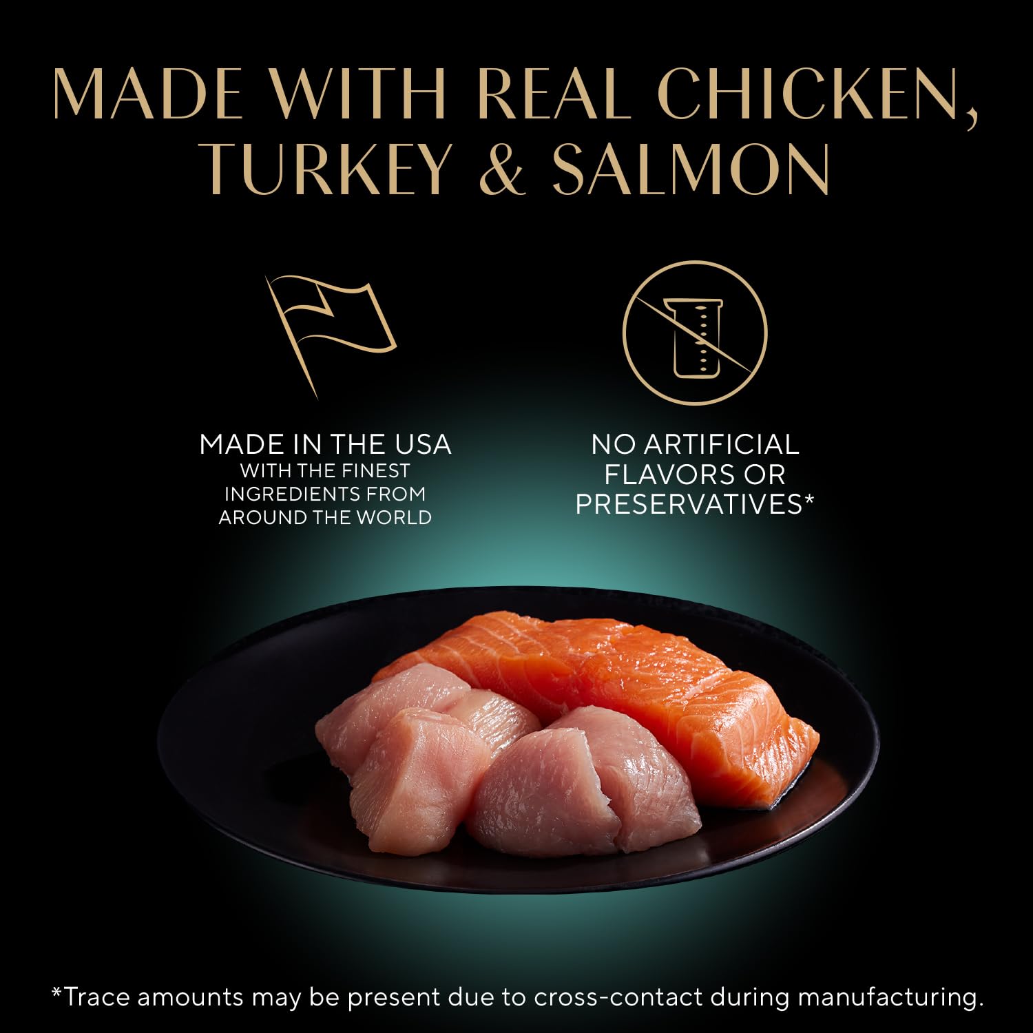 Sheba sustainable salmon in gravy tray showcases premium protein and moisture.