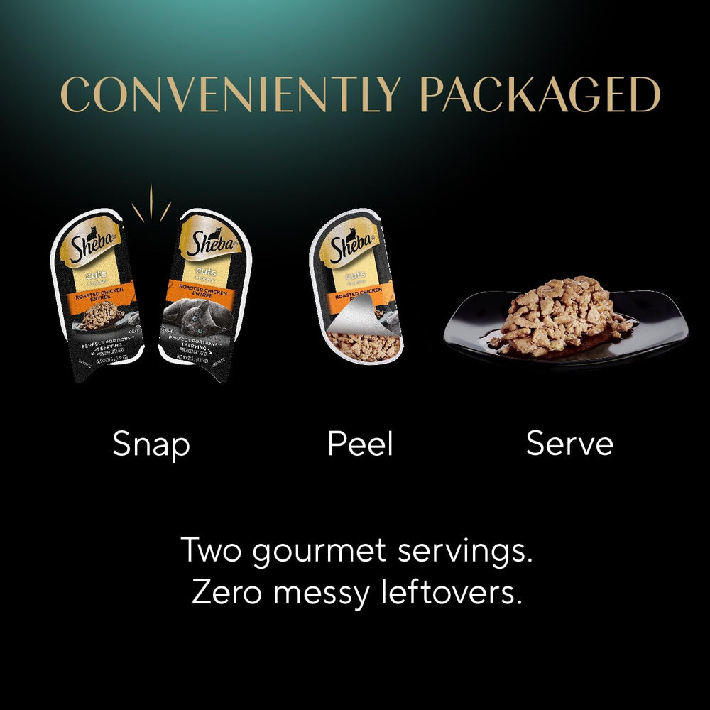 Peel-and-serve design for effortless portions at mealtime.