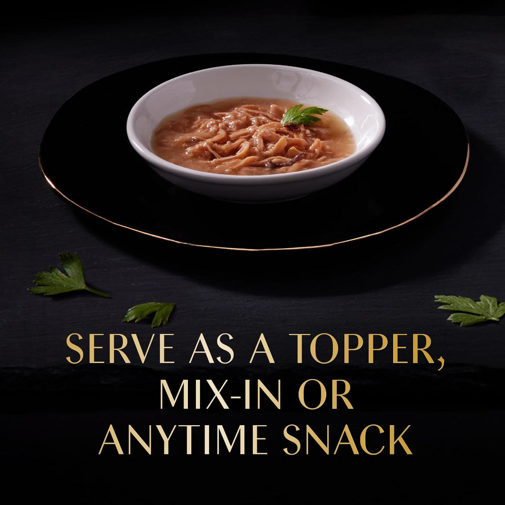 Sheba Selections Filets in Broth cup features real chicken as the first ingredient for protein.