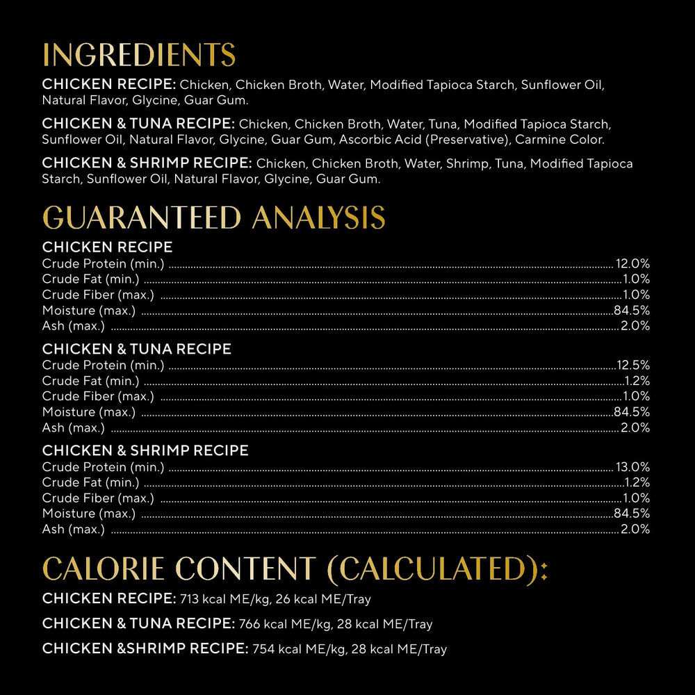 Sheba Selections Filets in Broth cups are grain-free and soy-free.