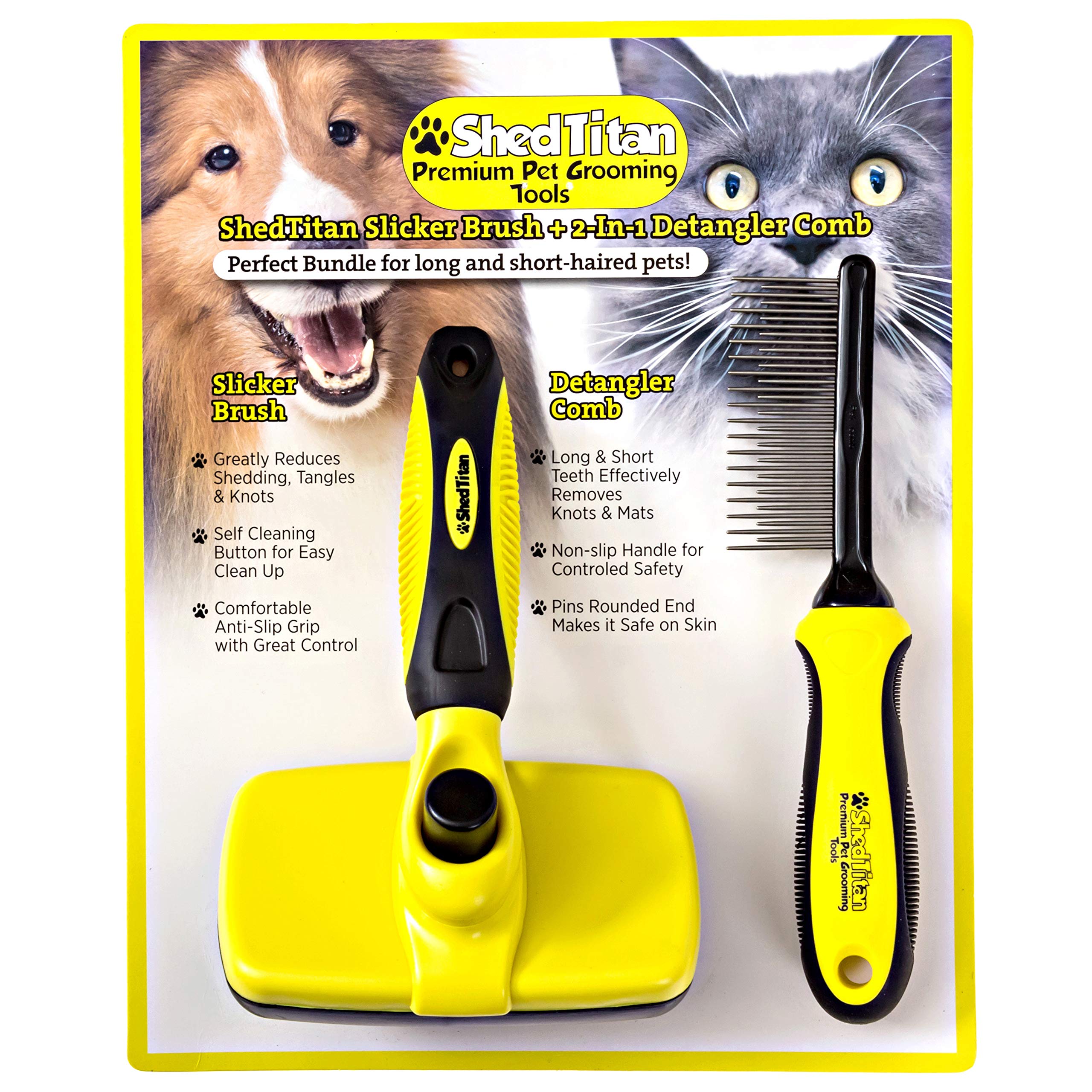 SHEDTITAN curly-coat care keeps doodle coats smooth and manageable.