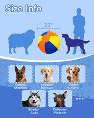 SHEENLULU Herding Ball color design helps dogs track and chase with high visibility.
