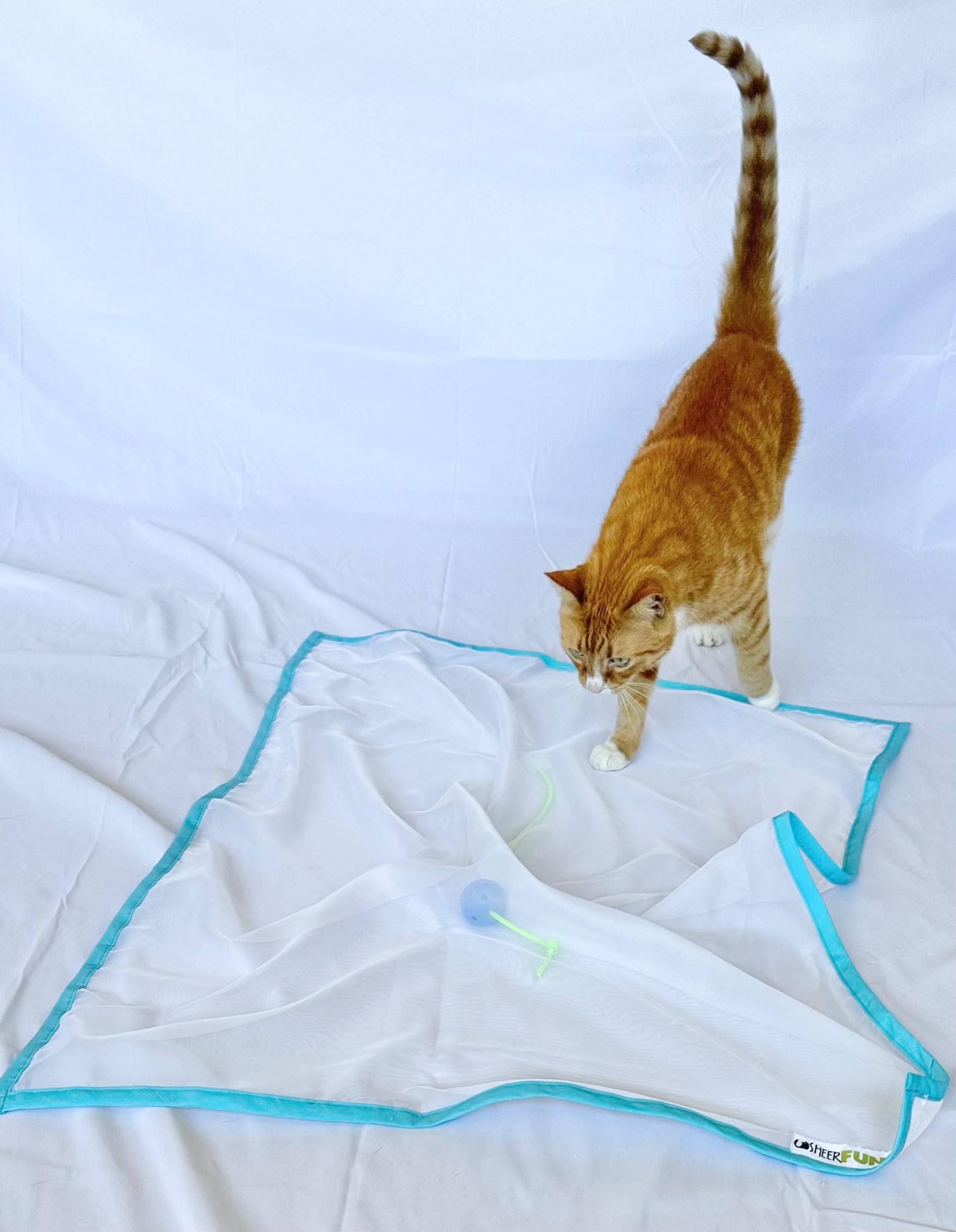 Made in USA Sheer Fun For Cats toy demonstrates quality and domestic production.