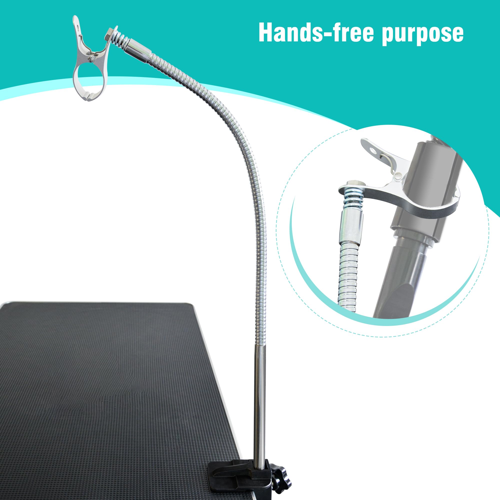 SHELANDY gooseneck drying arm 34in offers flexible positioning for precise drying.