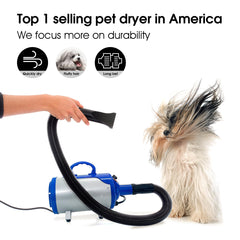 SHELANDY Groomer Partner dryer side view highlighting ergonomic handling.