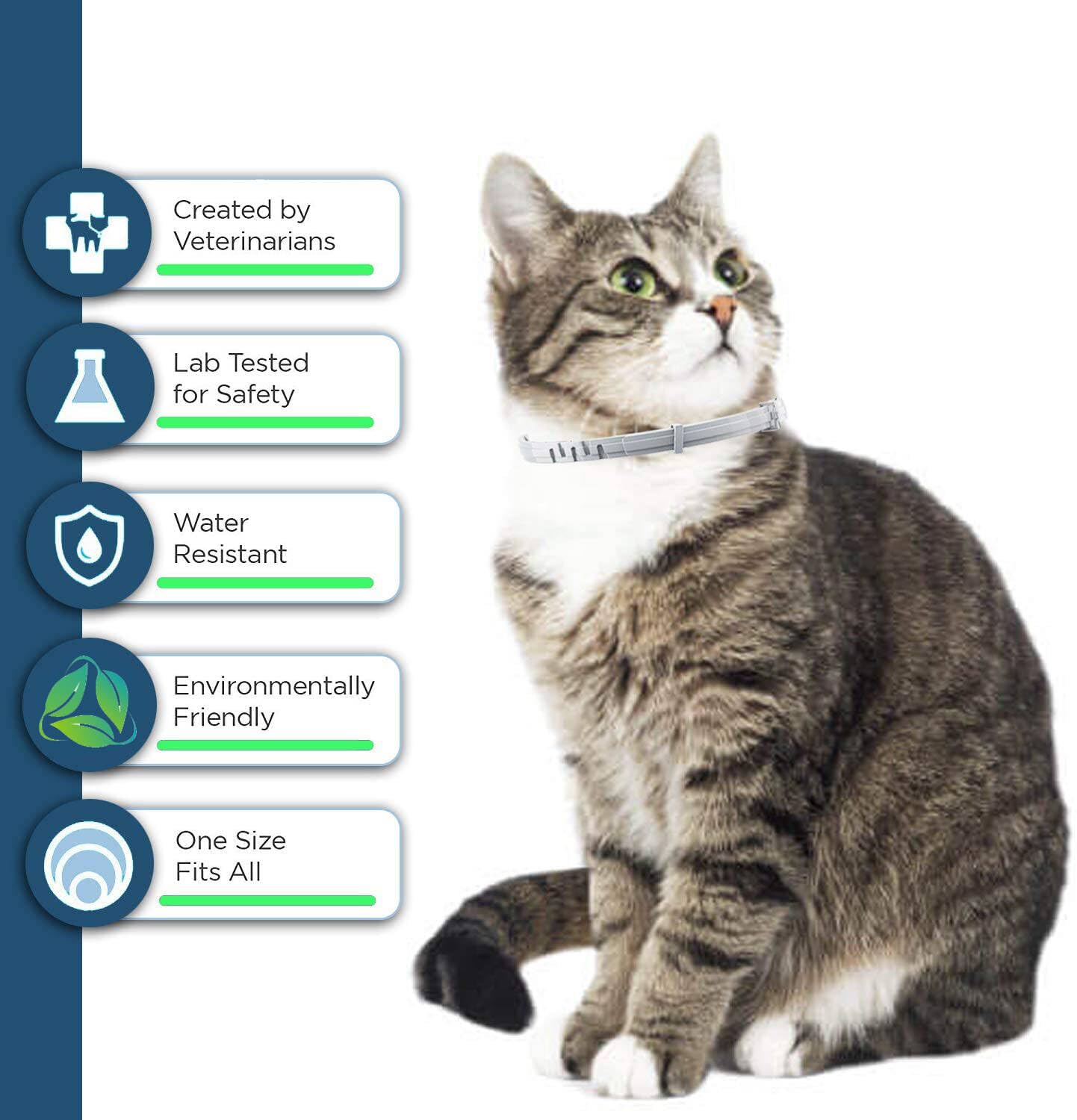 ShengKou flea collar natural citronella for plant-based protection.