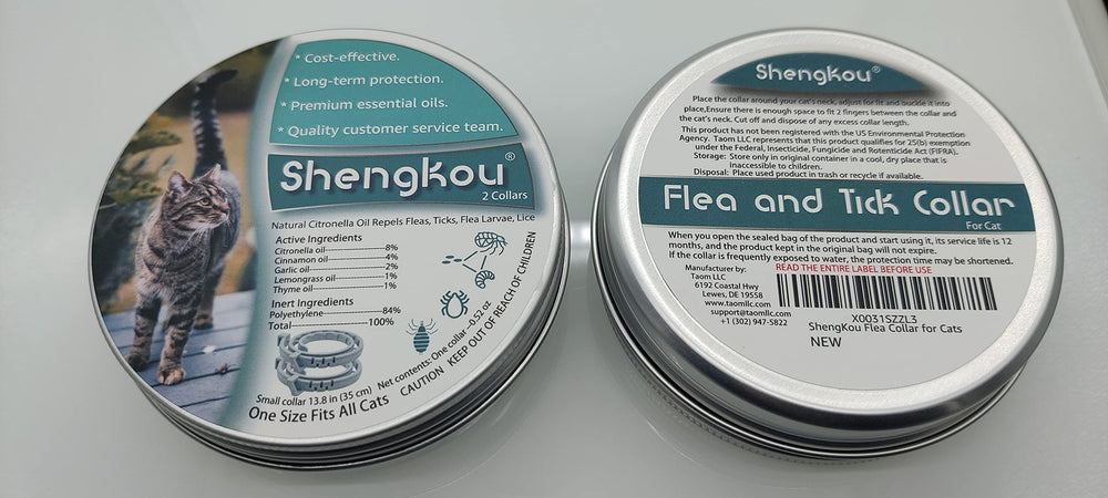 ShengKou flea collar two-pack packaging for value.