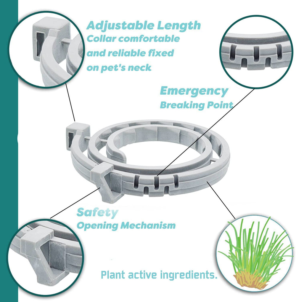 ShengKou flea collar waterproof design for rain or baths.