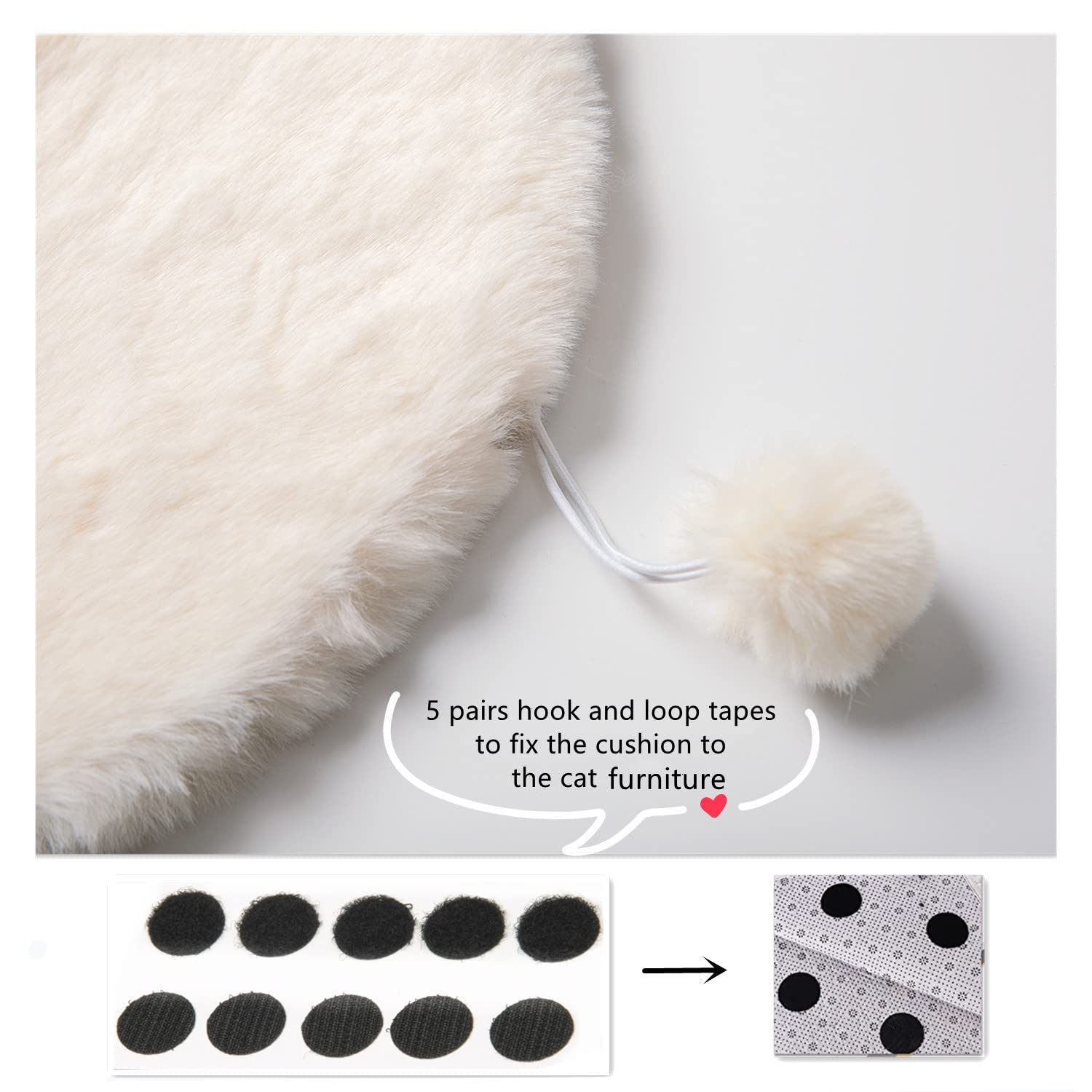 SHENGOCASE cushion secured inside a carrier with hook-and-loop