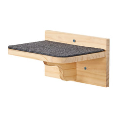 SHENGOCASE close-up shows durable wood grain on cat steps.