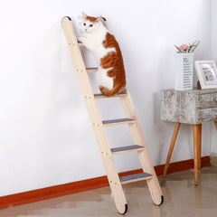 SHENGOCASE wall-leaning ladder close-up, textured surface for grip.