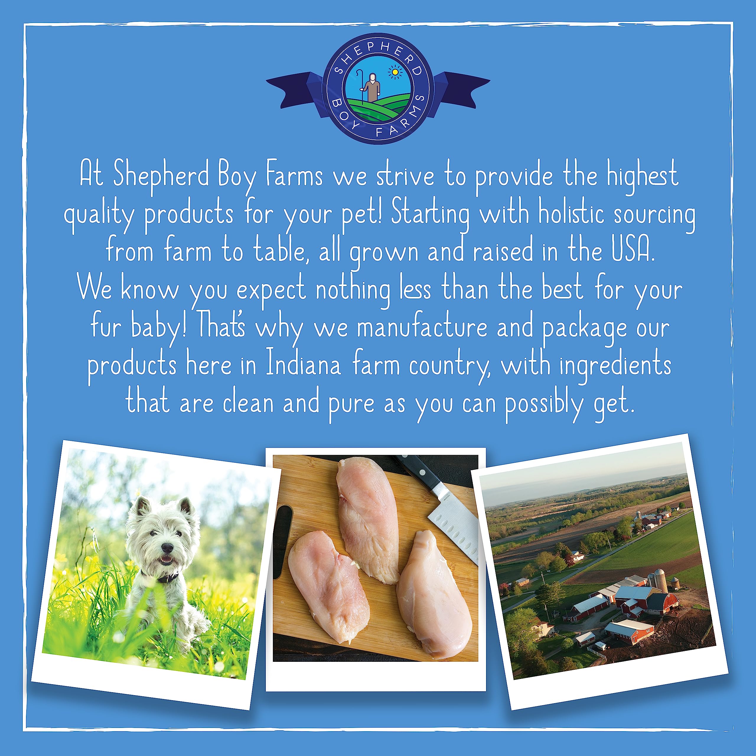 Shepherd Boy Farms freeze-dried process label close-up.
