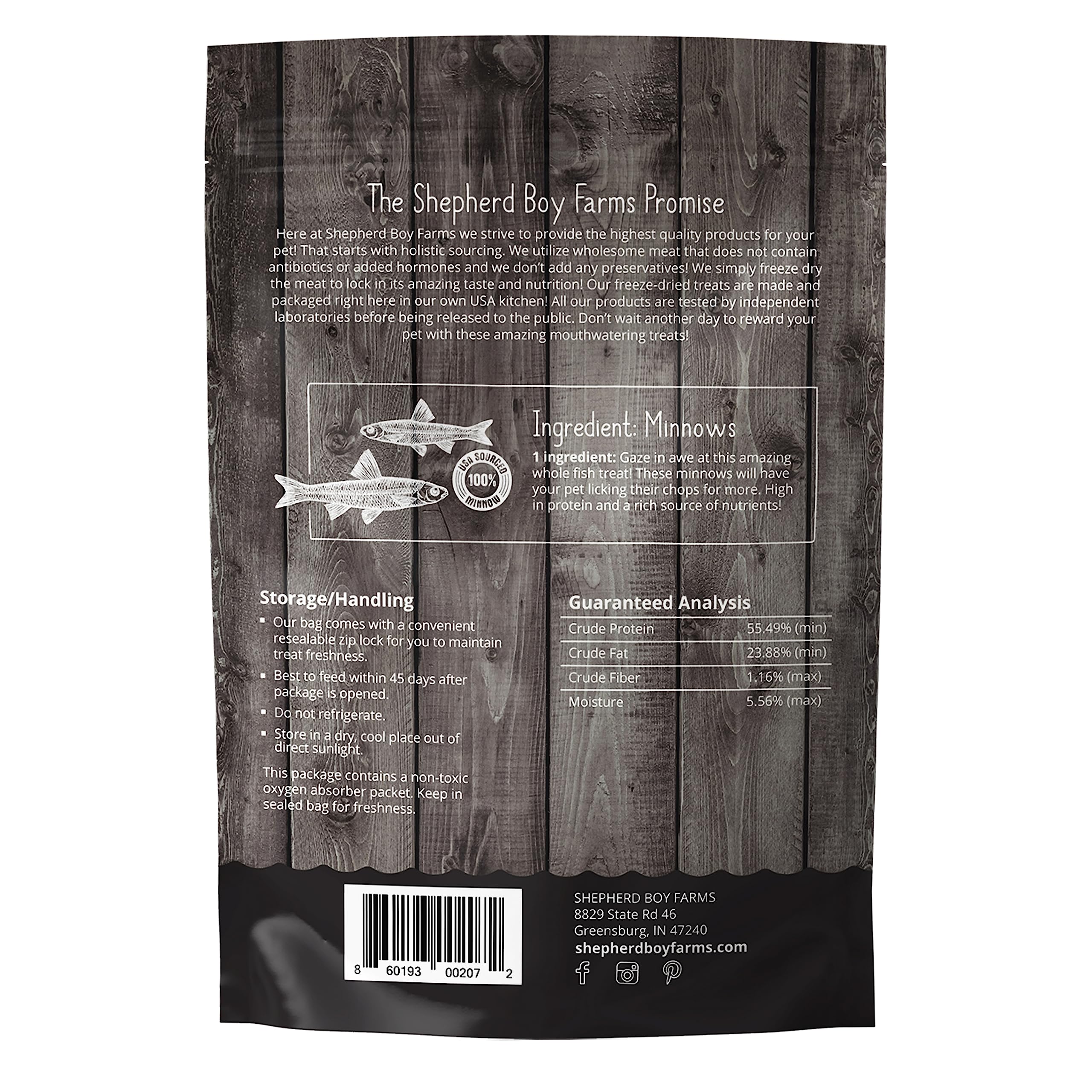 Shepherd Boy Farms pet-friendly snack with protein appeal for dogs and cats