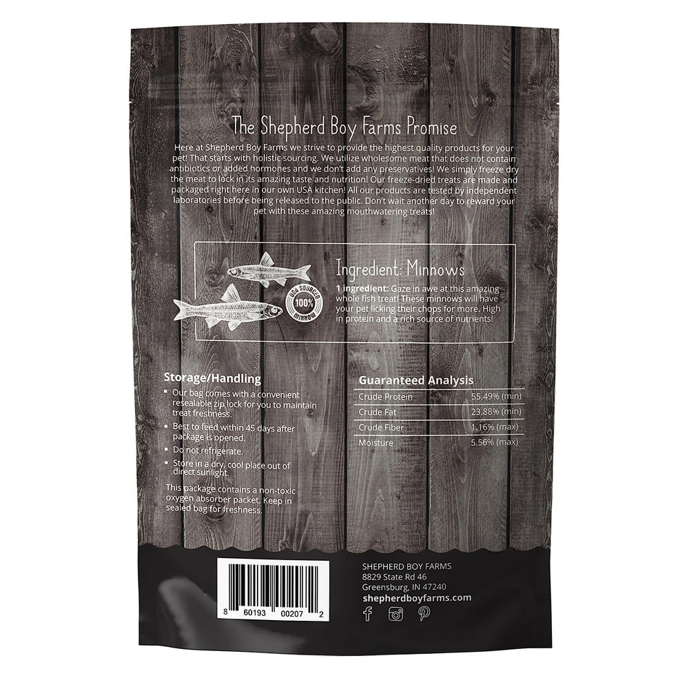 Shepherd Boy Farms pet-friendly snack with protein appeal for dogs and cats