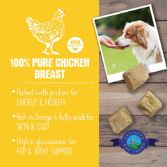 Protein rich snack by Shepherd Boy Farms supports active dogs and cats