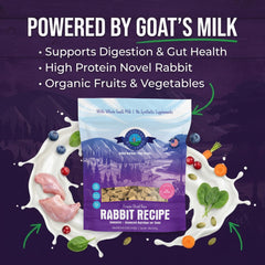 Shepherd Boy Farms Rabbit Recipe with goat milk promotes gentle digestion