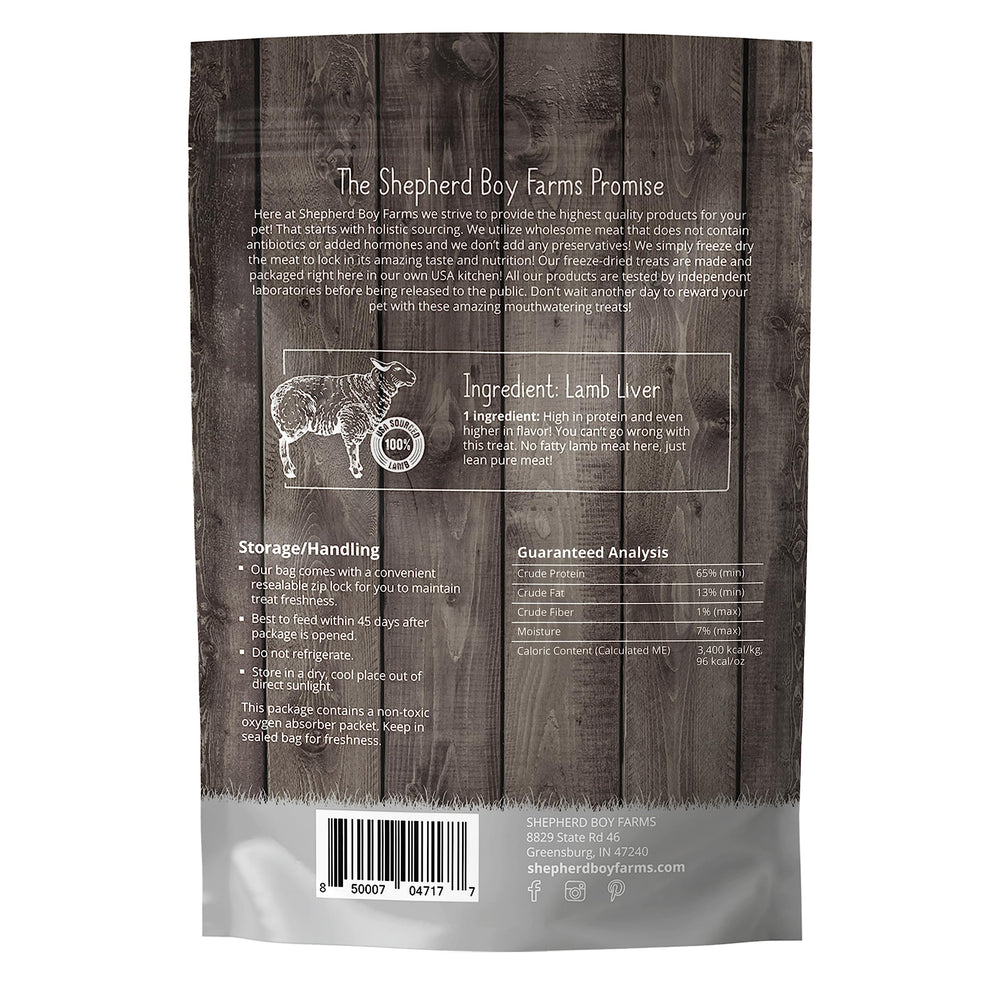 Shepherd Boy Farms USA-made label on bag.