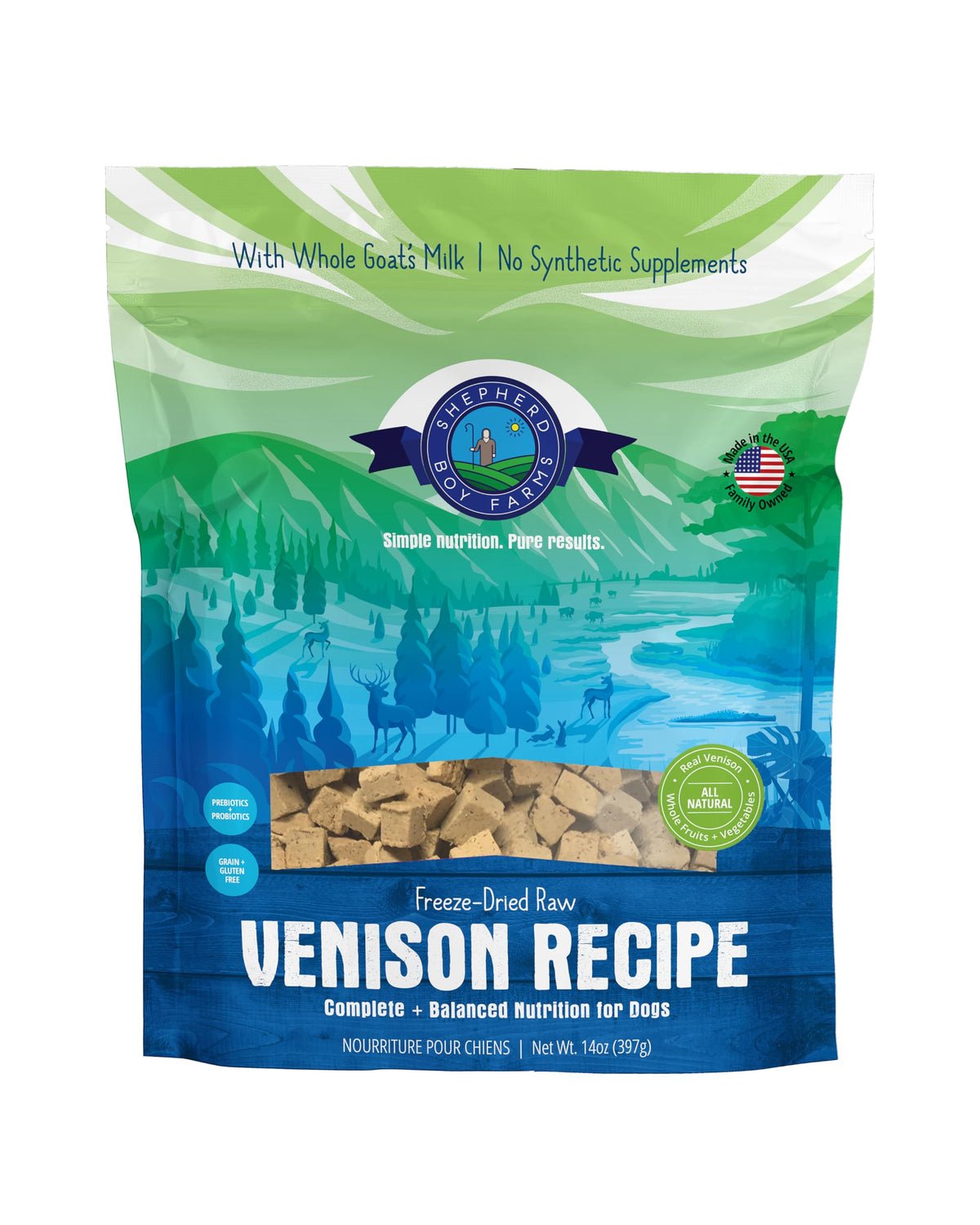 Shepherd Boy Farms venison recipe bowl for a complete high-protein meal.