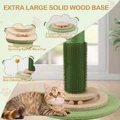 Sheripet sisal columns offer durable scratching surfaces for instinctual behavior.