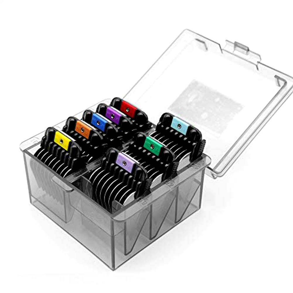 Shernbao A5 attachment combs 8-piece set for precise pet grooming.