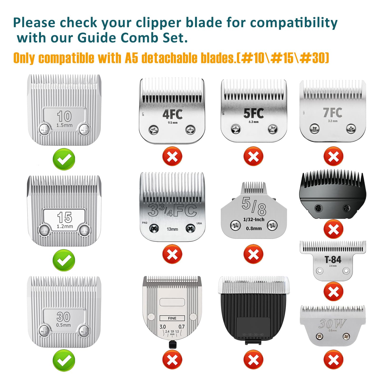 Shernbao A5 combs glide smoothly through dogs and cats coats.