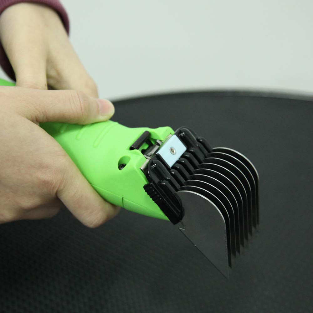 Shernbao A5 size guide includes eight color-coded lengths for versatile grooming.