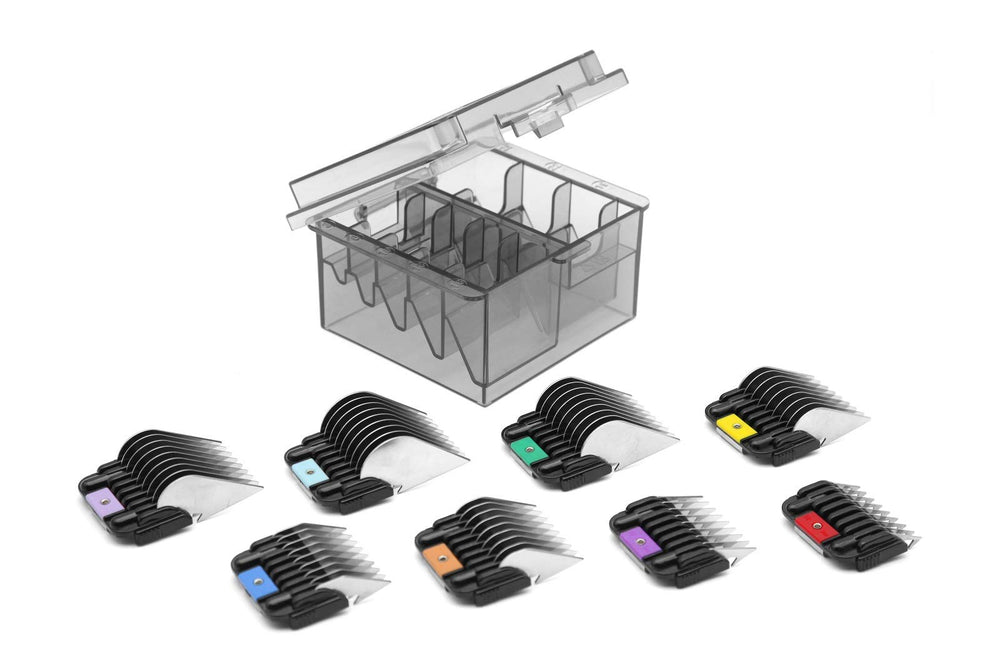 Shernbao A5 storage box keeps all eight combs organized.