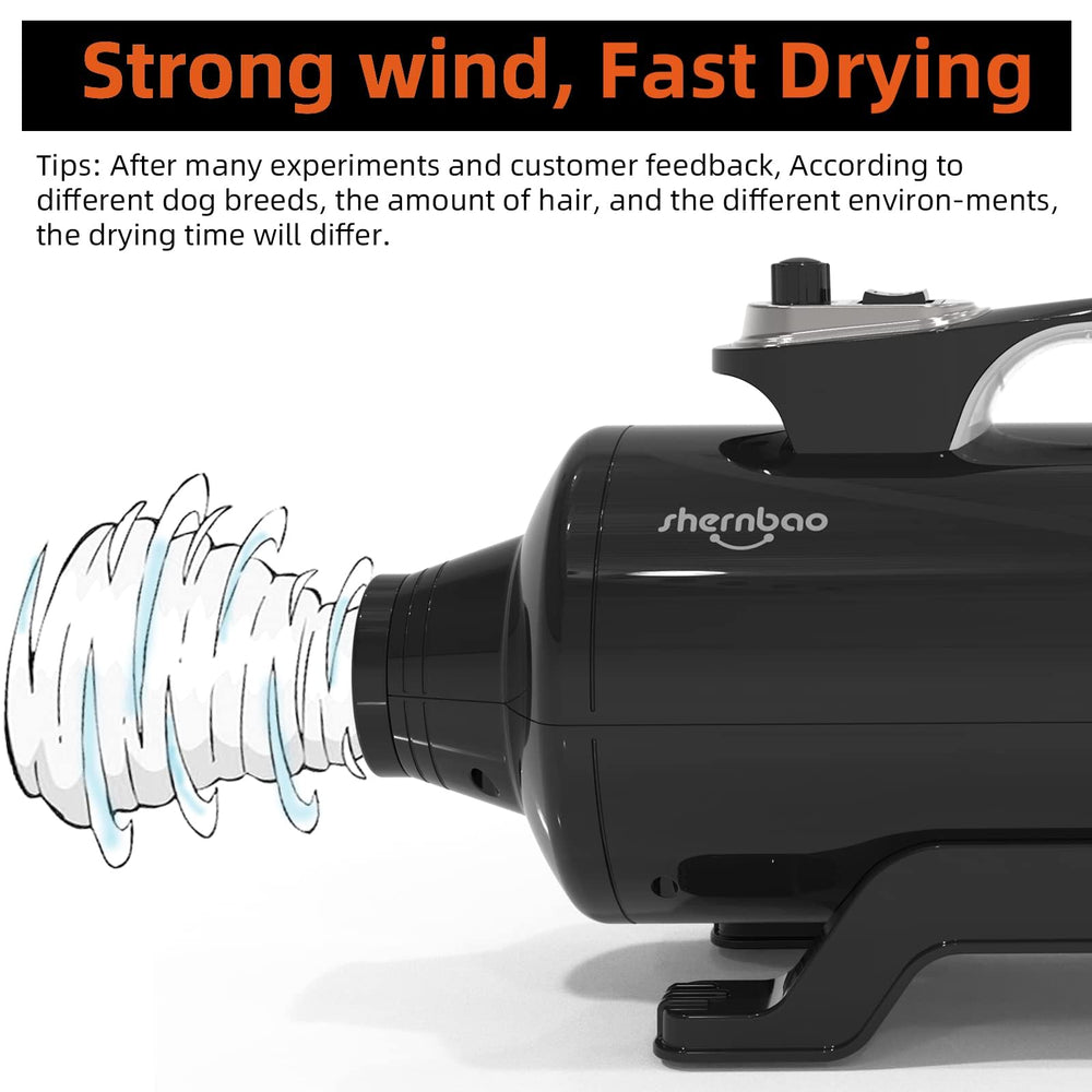 Shernbao DHD-2400T nozzles and filters enable targeted drying and clean air flow.