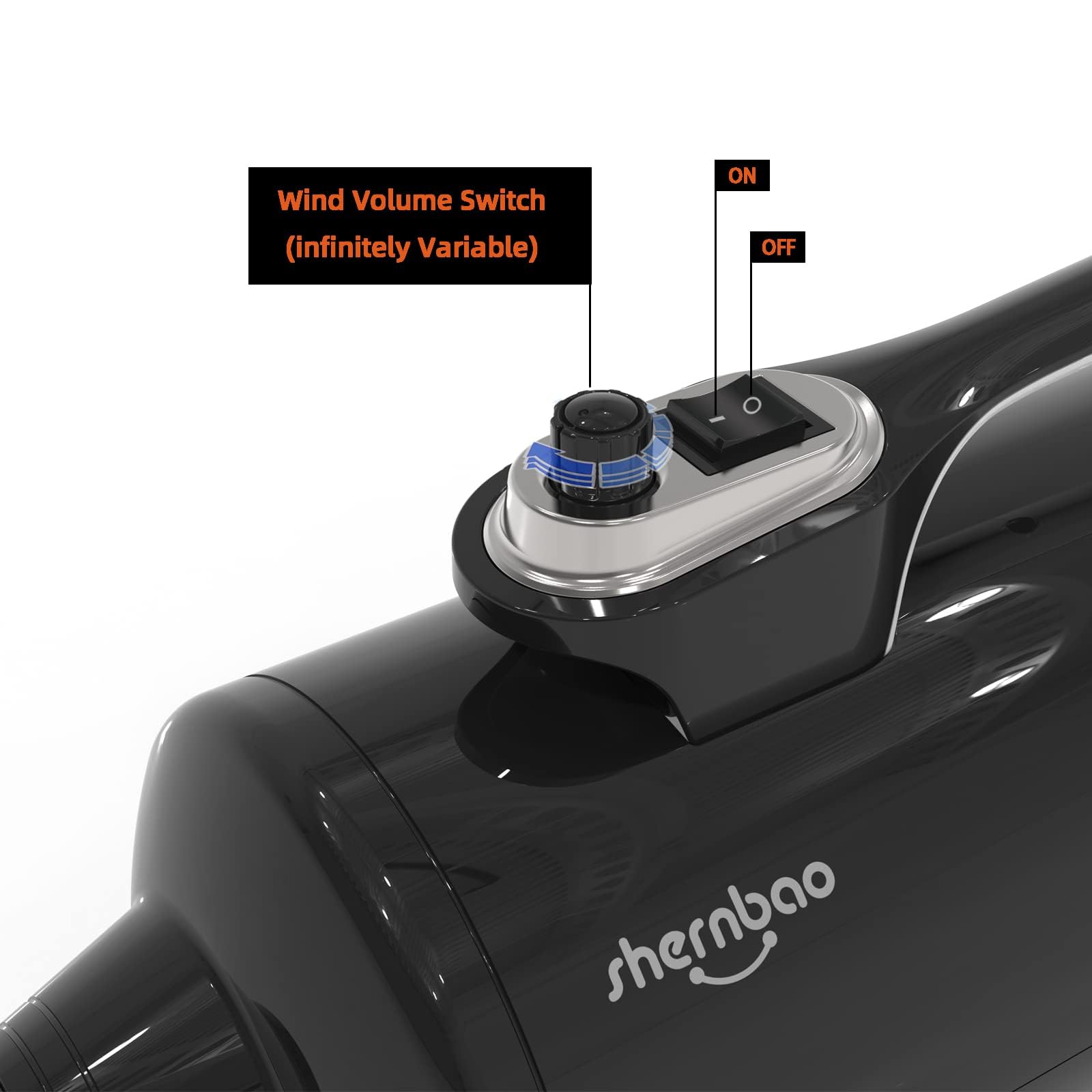 Shernbao DHD-2400T rear view emphasizes robust construction and controls.
