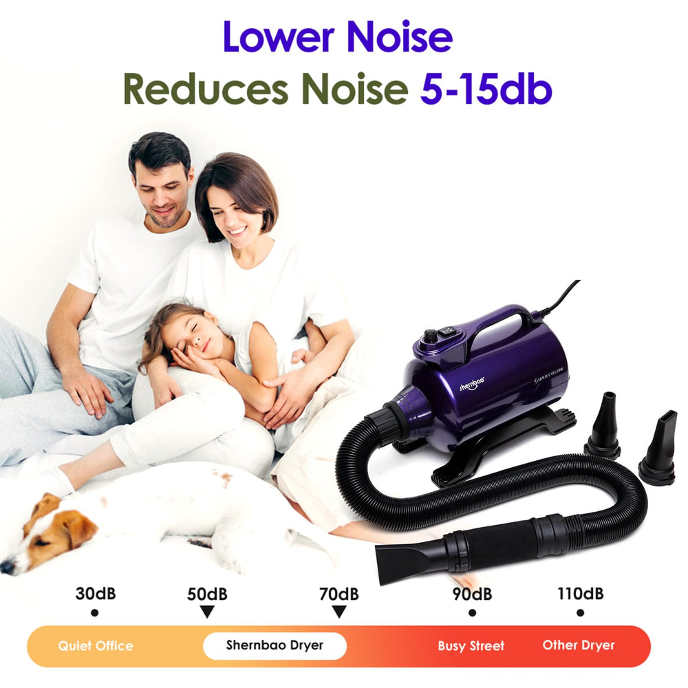 Shernbao SHD-2600P interchangeable nozzles for targeted drying