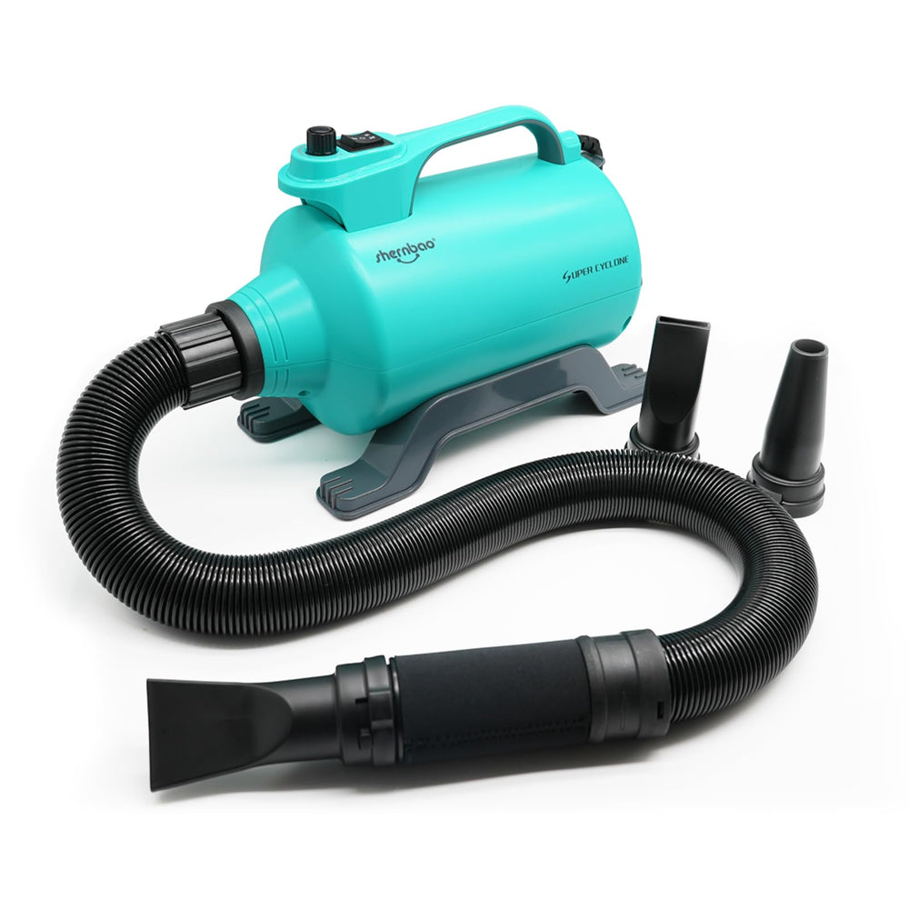 Shernbao SHD-2600P front view with high-velocity airflow for fast grooming.
