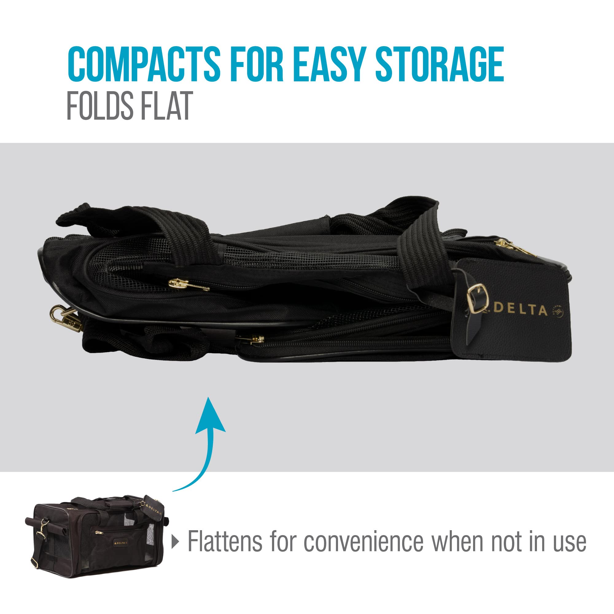 Sherpa Delta Deluxe boarding-ready design highlights airline compliance and convenience.