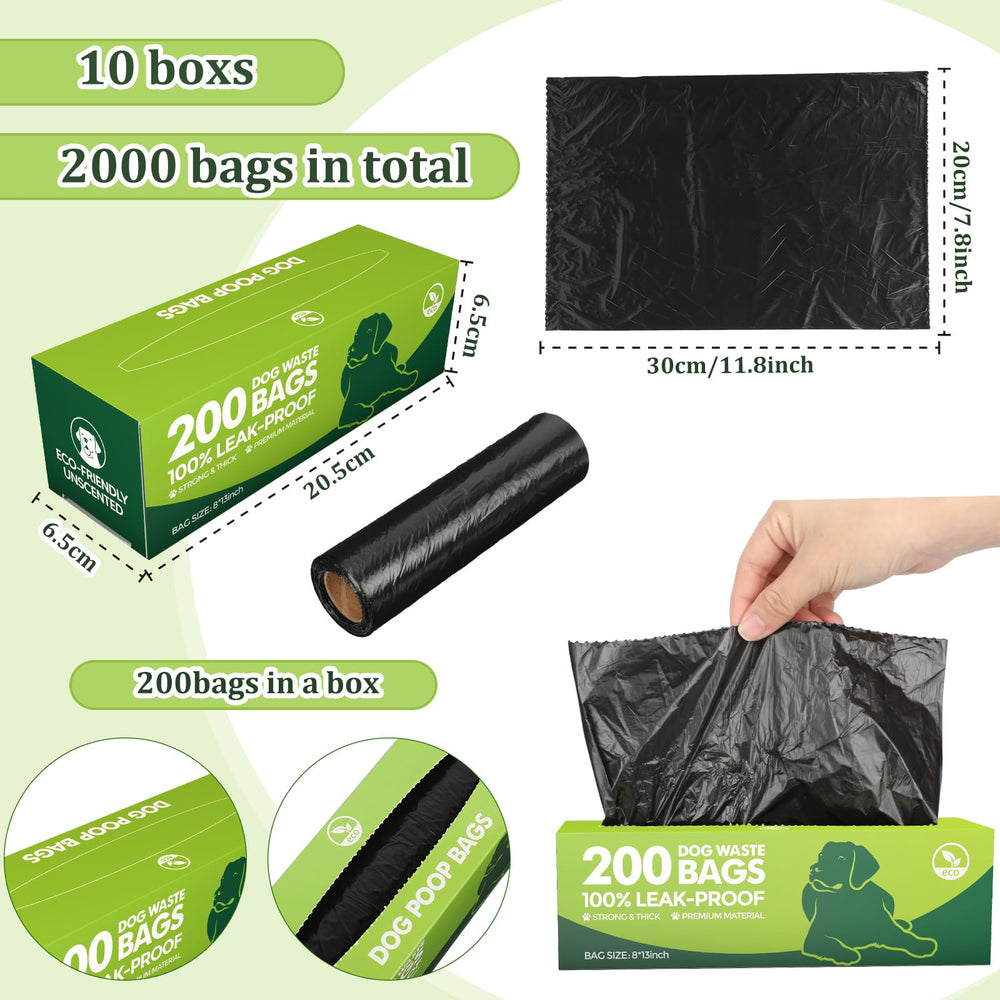Sherr 2000-count bulk bags for long trips and daily walks