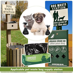Sherr bulk dog bags close-up highlighting leak-proof HDPE material