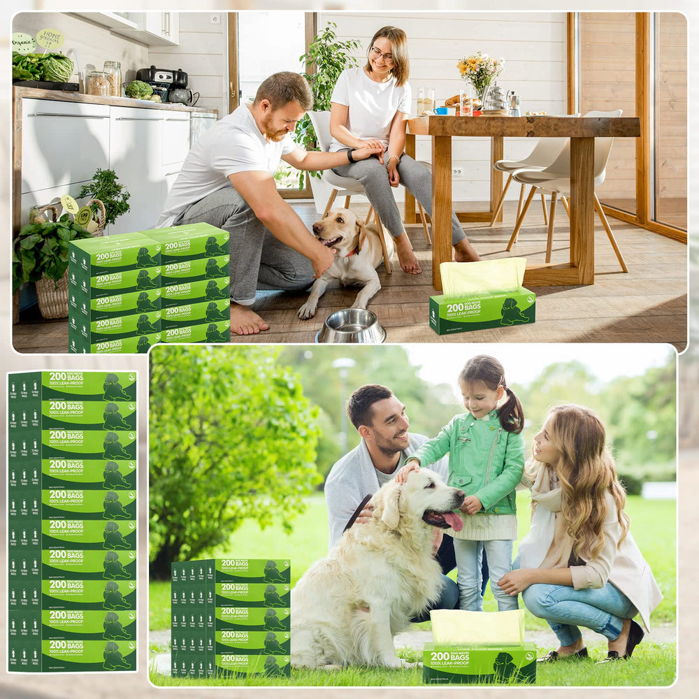 Sherr dog waste bags with dispenser for easy outdoor use.