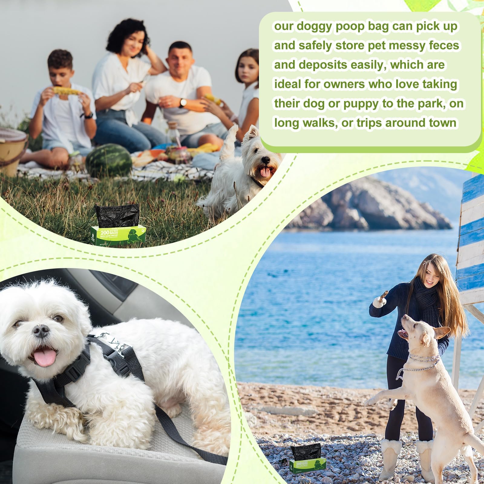 Sherr bag size 7.9 x 11.8 inches fits most pet waste needs.