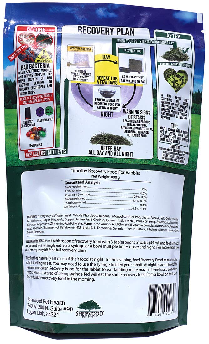 Sherwood Pet Health emergency kit inside view with essential rabbit care items