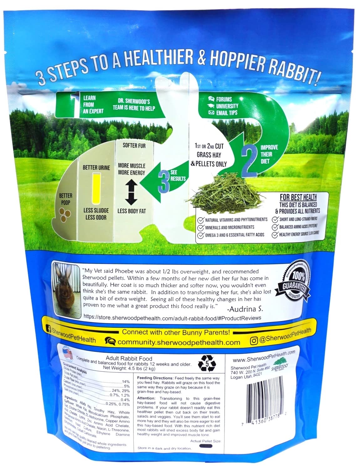 Sherwood Pet Health kibble close-up highlighting grain- and soy-free pieces