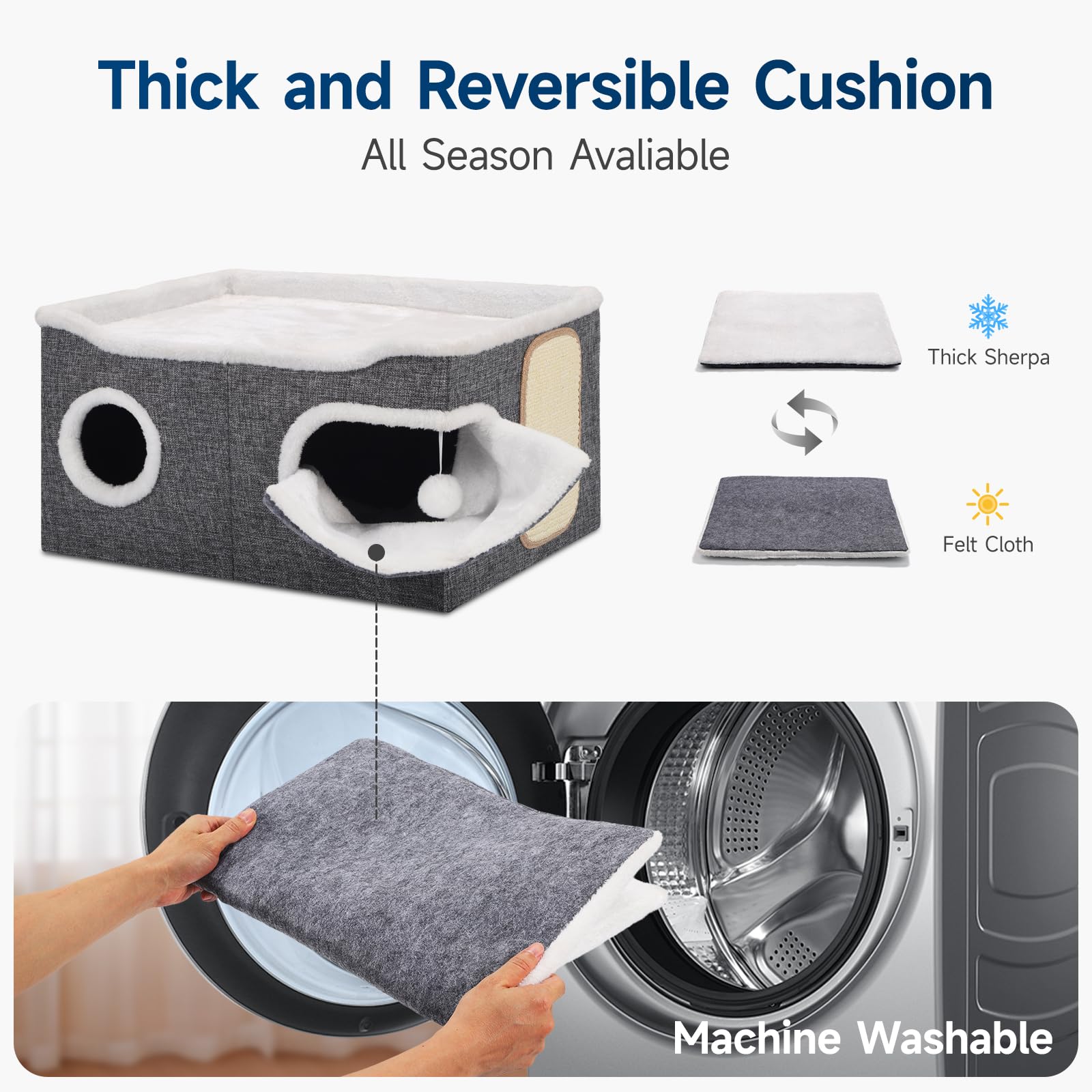 Shikha cat cube foldable design makes storage and travel effortless.