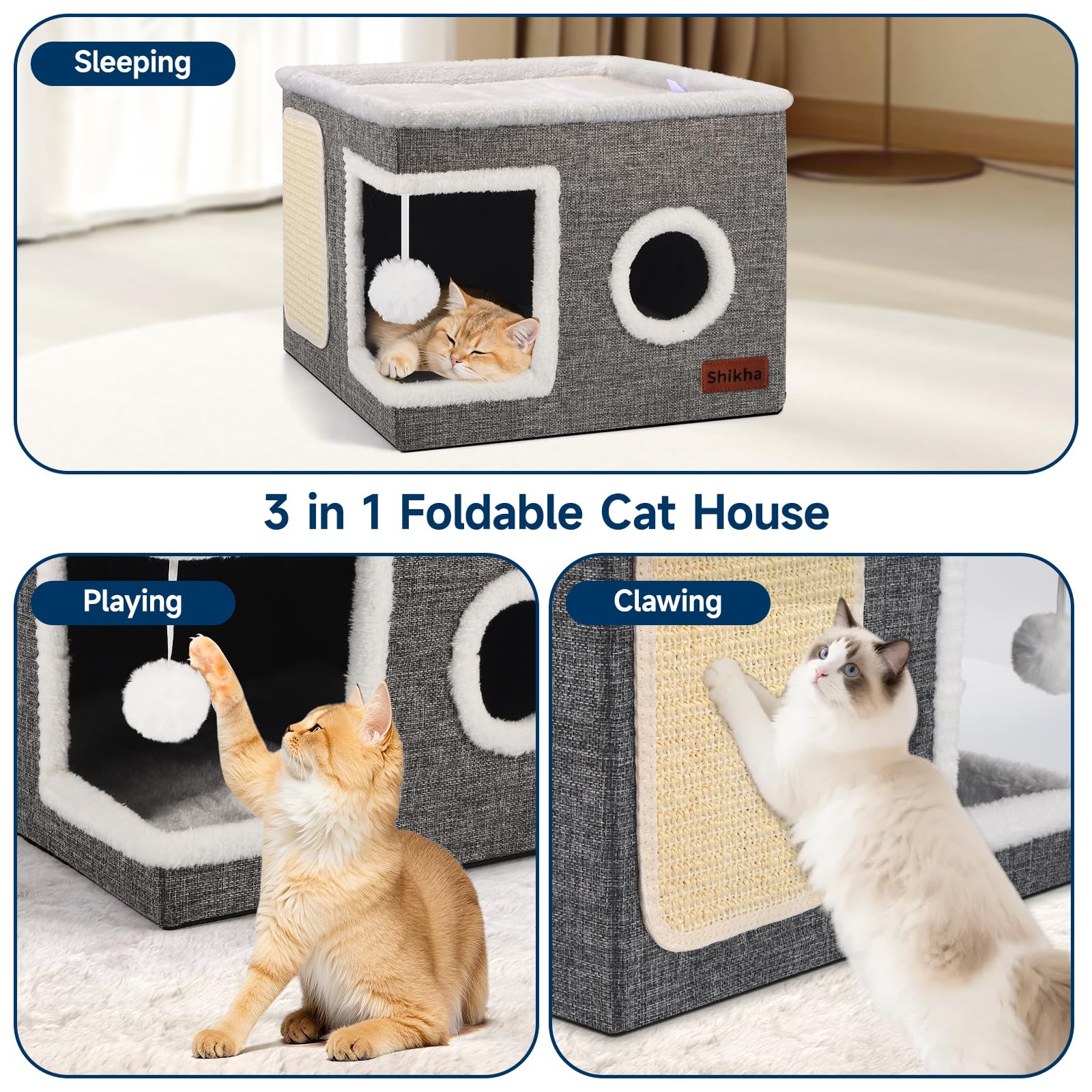 Shikha durable scratch pad promotes healthy scratching habits
