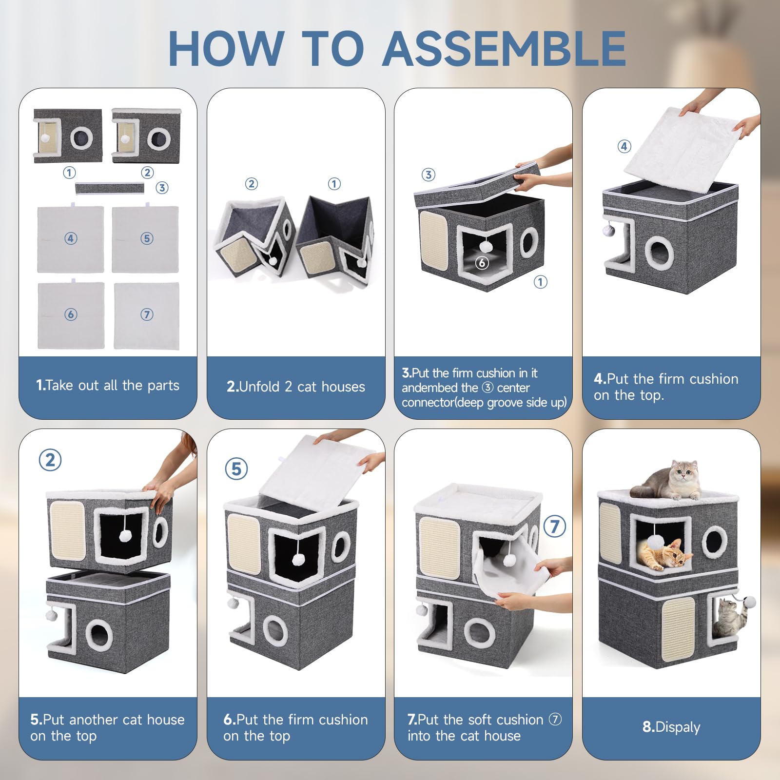 Shikha cushion layout guide aids stable and comfortable setup.